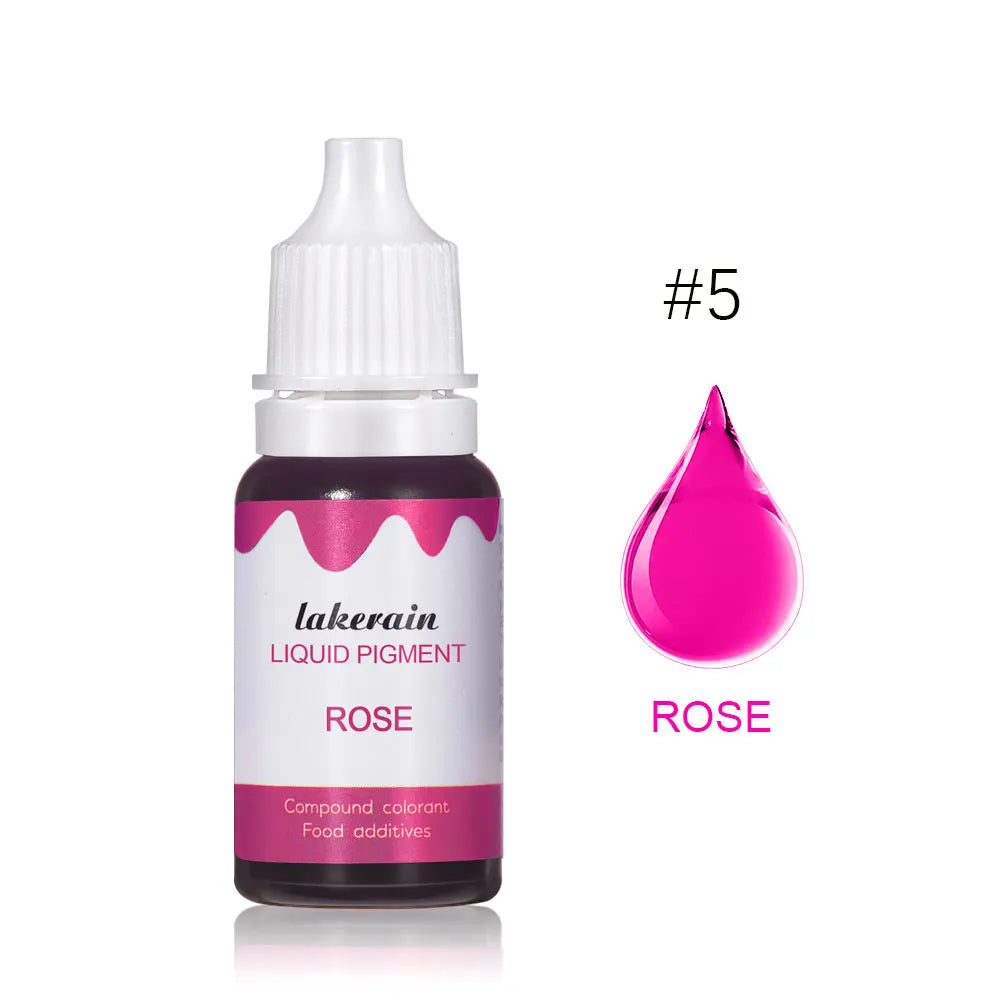 10ml Lip Gloss Liquid Pigment Flavor Essence Oil Drop for Clear Lip Gloss Base Gel Lip Glaze Odorless Moisturizing Lipgloss Base
