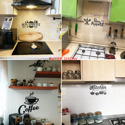 22 Styles Large Kitchen Wall Stickers Home Decor Wallpaper Poster