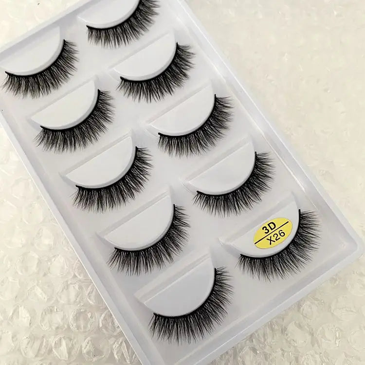5 pairs makeup eyelashes soft fluffy lashes false eyelashes dramatic 3d mink lashes lash extension make up cilio faux cils H13