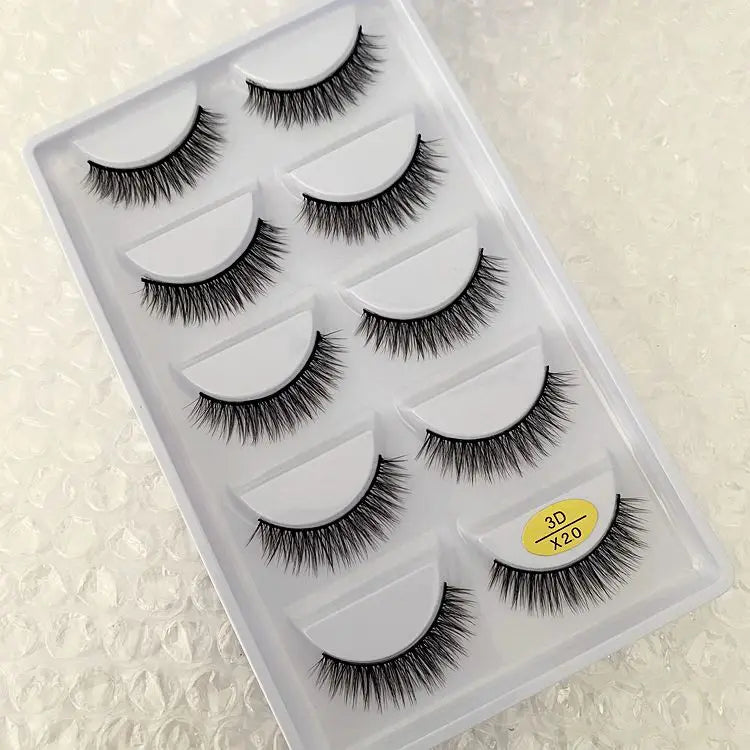 5 pairs makeup eyelashes soft fluffy lashes false eyelashes dramatic 3d mink lashes lash extension make up cilio faux cils H13