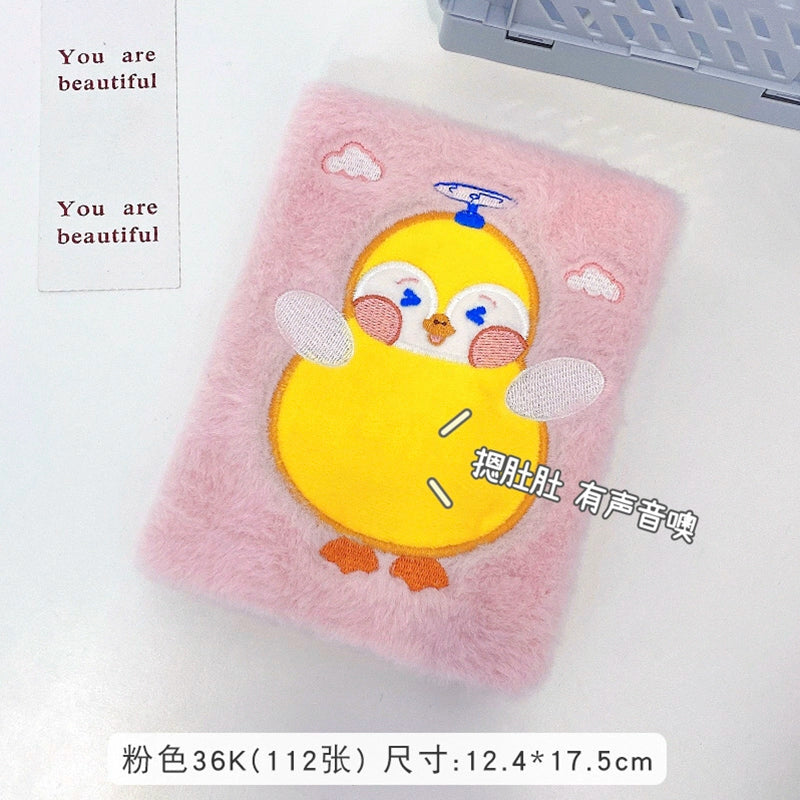 Cartoon Stuffed Notebook Cute Journal Young Adult Heart Journal Book Creative Student Diary Book Portable Notebook