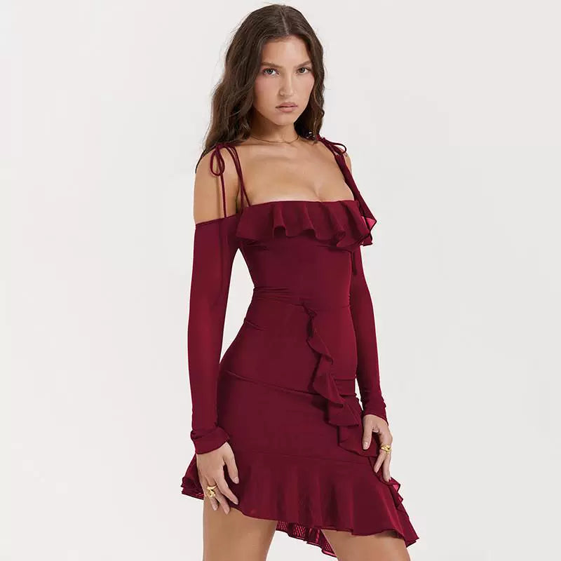 Cross Border New Arrival off-Neck Sling Tube Top Dress