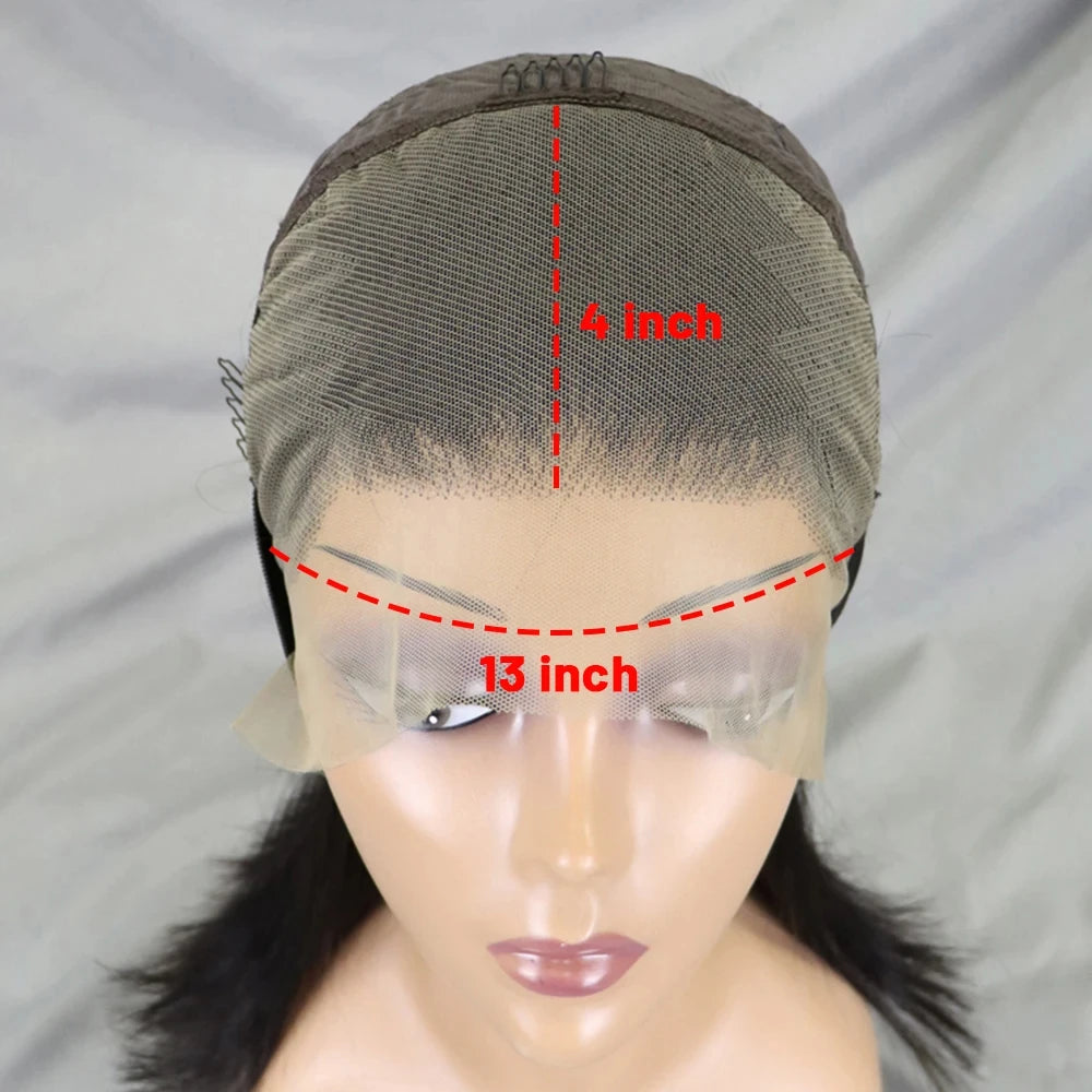 10-16 Inch 200% Density Straight Bob Wigs 30T4 Ombre Transparent 13x4 Lace Frontal Wigs Brazilian Remy Human Hair Wigs for Women