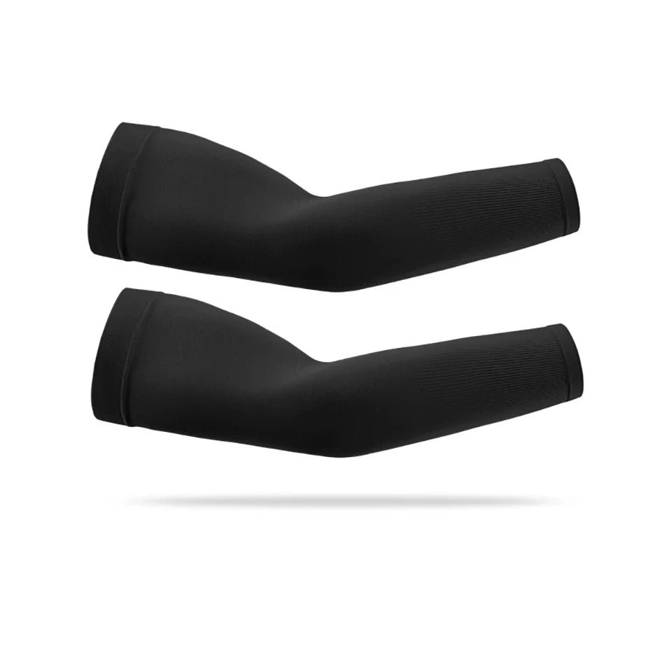 1Pair UPF50+ Summer Cool Feeling Arm Sleeves Women Cycling Running Fishing Oversleeve Men Breathable Ice Silk Sunscreen Unisex