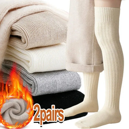 1/2pairs Casual Knitted Long Socks