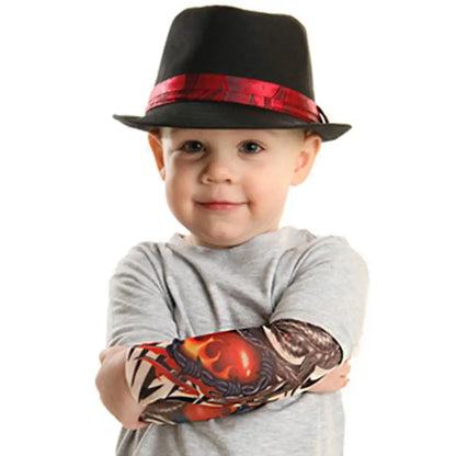 New Children Outdoor Sport Summer Cooling Basketball Running Flower Arm Sleeves Sun Protection Arm Cover Tattoo Arm Sleeves