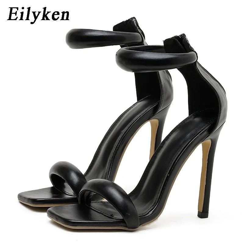 New Design Open Toe High Heels Women Sandals Classics Ankle-Wrap