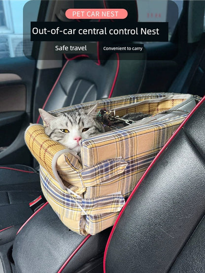 Car Pet Bed Cathouse Doghouse Central Control Nest Small Size Dogs Car Dog Safety Car Seat Cat Sitting Car Mats