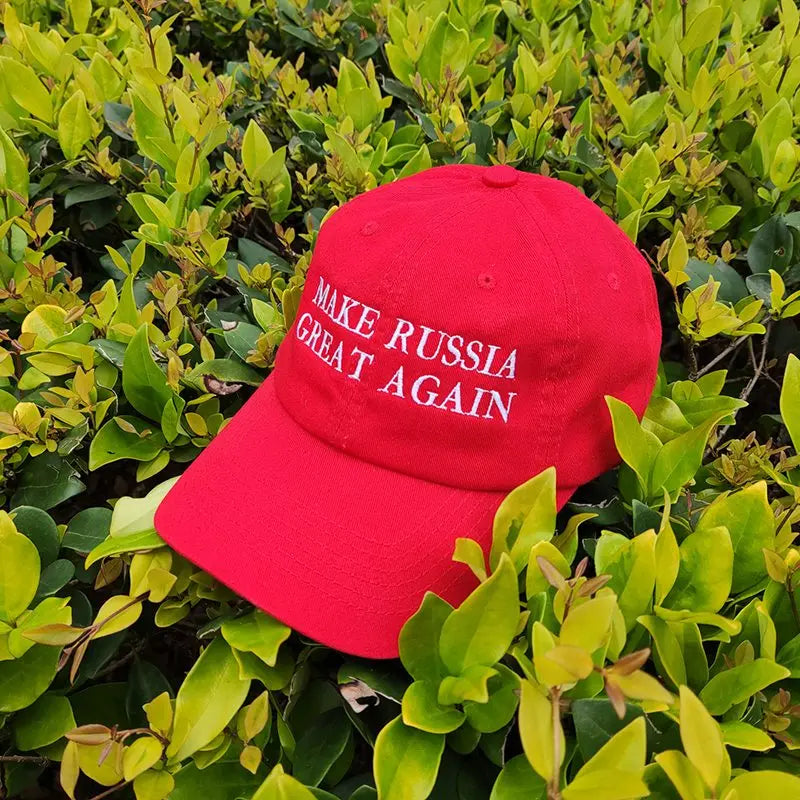 Make Russia Great Again Letter Embroidery Men Shade Baseball Cap Red Adjustable Flat Top Women Fisherman'S Hat Dad Cap
