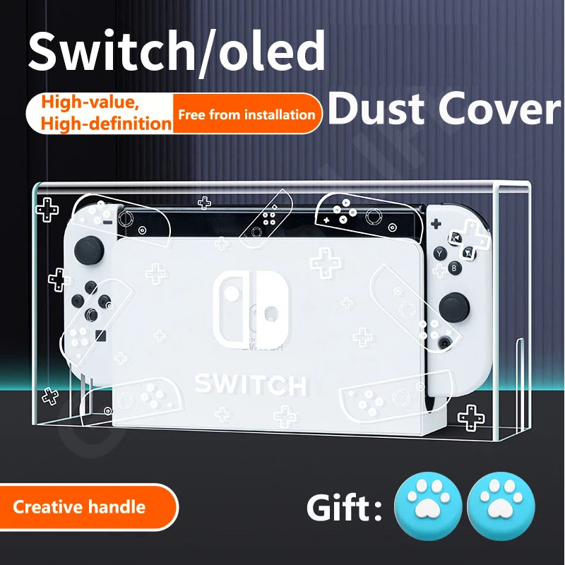 Clear Dust Cover for Nintendo Switch Oled Protection Games Accessories