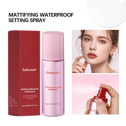 Mattifying Setting Spray Waterproof Makeup Long Lasting Oil Control Moisturizing Non-Sticky Spray