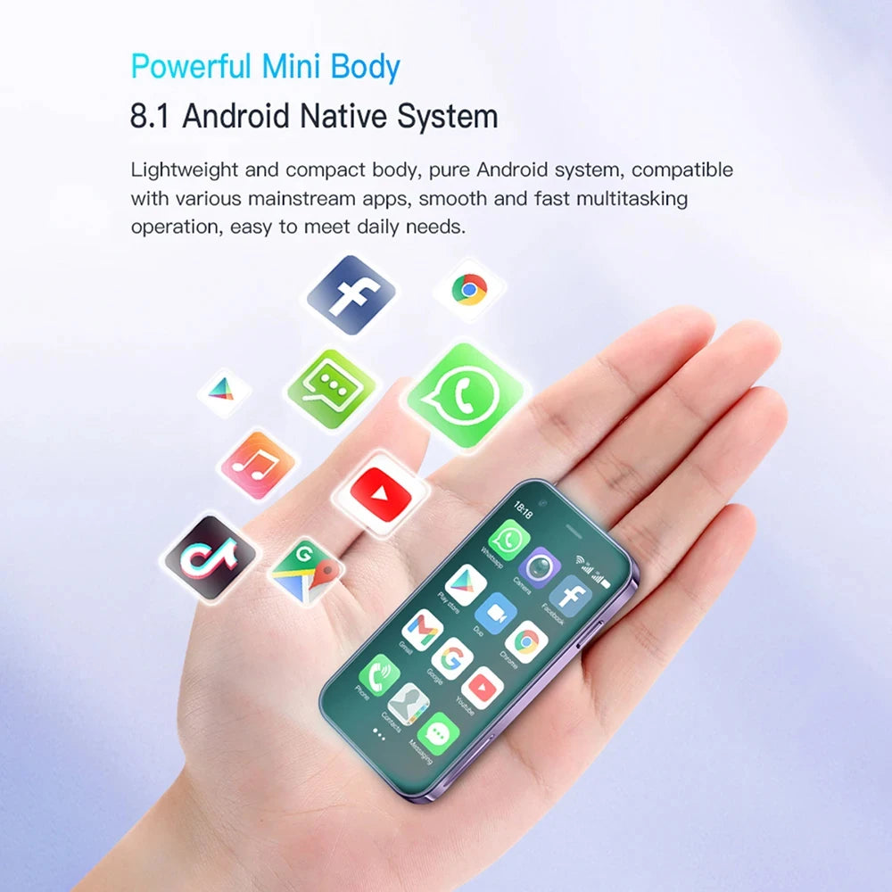 SOYES XS15 Smart Phone Mini Phone Android8.1  3.0 Inch Display 2GB RAM 16GB ROM Dual SIM Standby Play Store 3G Little PhoneSOYES