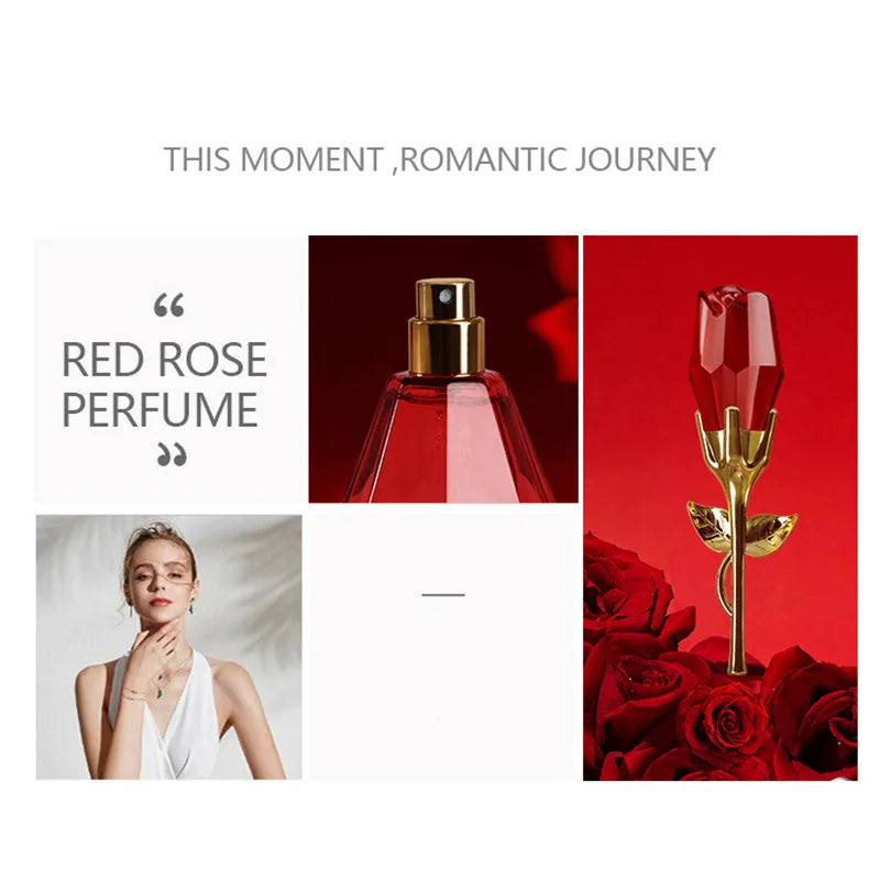 Creative Rose Pheromone Perfume Long-lasting Light Fragrance Floral Note Stimulating Flirting Glamour Valentine's Day Perfume