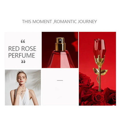 Creative Rose Pheromone Perfume Long-lasting Light Fragrance Floral Note Stimulating Flirting Glamour Valentine's Day Perfume