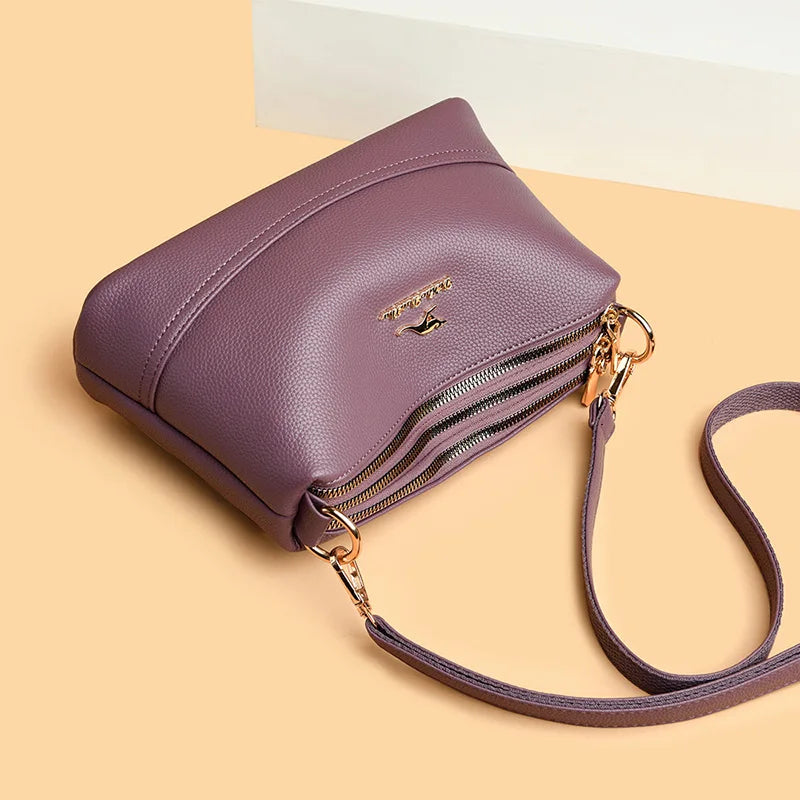 Women 2025 Sac A Main High Quality Soft Leather Luxury Purses And Handbags Women Bags Designer Women Shoulder Crossbody Bags For