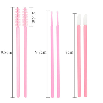 200 Pcs Eyelash Extension Makeup Set Special Eyelash Removal Micro Brush Lipline Brush