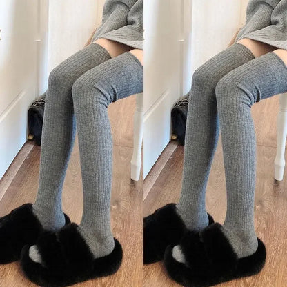 1/2pairs Casual Knitted Long Socks