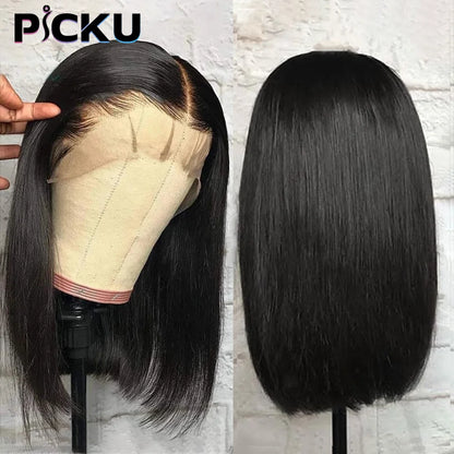 Bone Straight Bob Wig Lace Front Human Hair Wigs