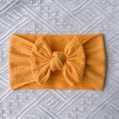 1Pcs Newborn Baby Headband For Girls Elastic Knit Children Turban Baby Bows Soft Nylon Kids Head-wear Hair Accessories 18 Colors