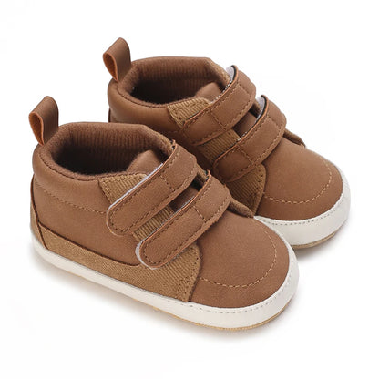 Newborn Baby Shoes Classic Leather Soft Soles Non Slip Toddler Walking