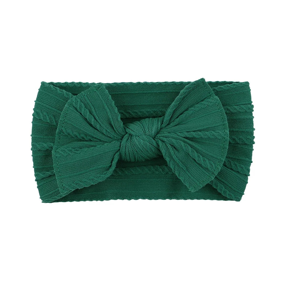 1pcs Newborn Baby Headband for Girls Elastic Knit Children Turban Baby Bows Soft Nylon Kids Headwear Hair Accessories Wholesale