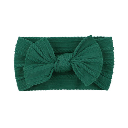 1pcs Newborn Baby Headband for Girls Elastic Knit Children Turban Baby Bows Soft Nylon Kids Headwear Hair Accessories Wholesale
