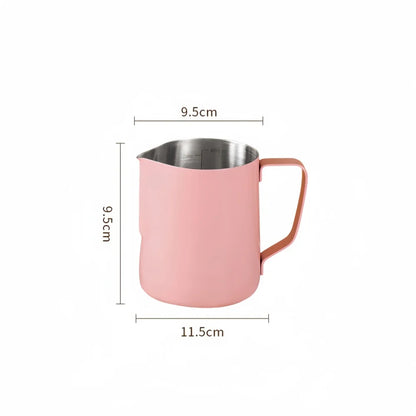 350/600ML Coffee Milk Frothing Pitcher Jug 304 Stainless Steel Precise Scale High Quality Latte