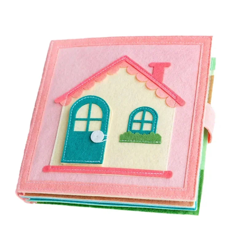 Toddlers Montessori Toys Busy Board Farm Animal Scene Storytelling Activity Toy Quiet Book Felt Activity Educational Sensory Toy