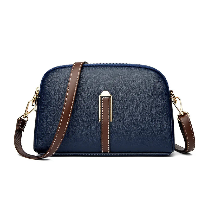 Genuine Leather Shoulder bag Women Handbag Designer Cowhide Flap Bag