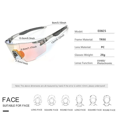New Photochromic Polarized Cycling Glasses Men & Women Bike Glasses