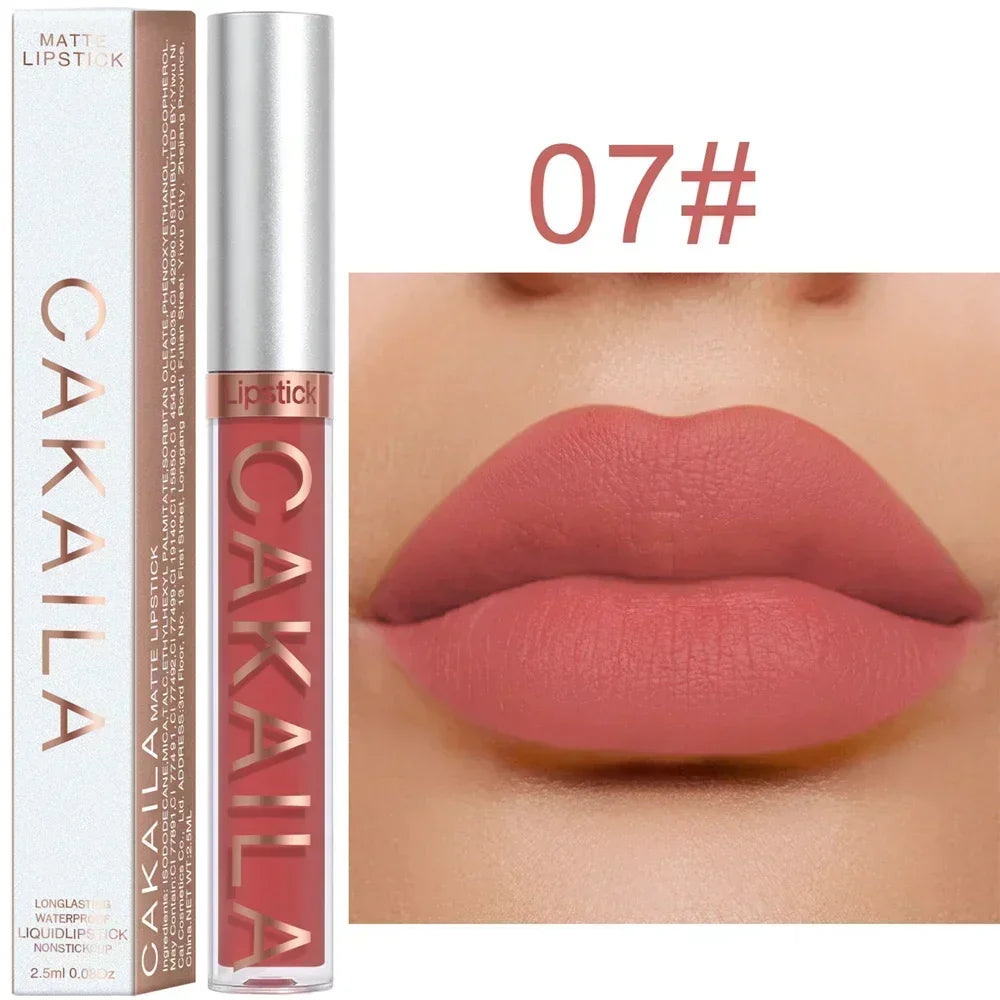 Matte Velvet Lip Glaze Long Lasting Silky Smooth Liquid Lipstick Not Easy To Fade Lip Gloss Makeup Sexy For Women Lip Tint