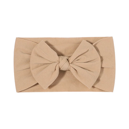 Candy Colors Baby Bowknot Hairband Broadside Headband Kids Girls Boutique Elastic Protect Turban Headwear Kids Hair Accessories