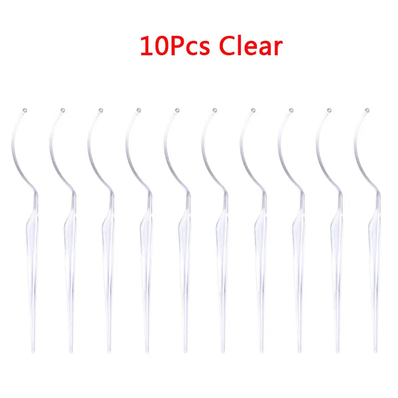 10 Pcs False Eyelash Style Display Stand Stick Board Lash Extension Try on Effect Exhibit Auxiliary Fake Lashes Holder Tools