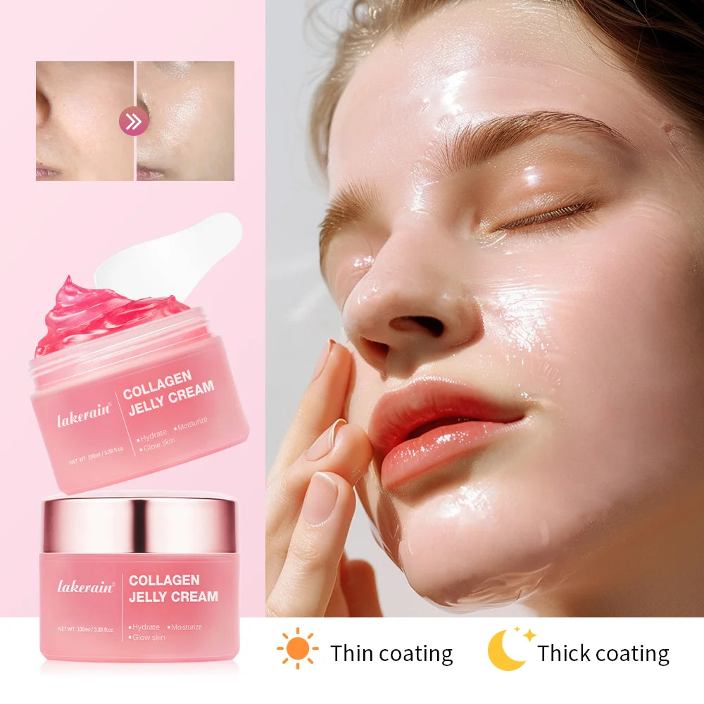 Medicube Collagen Jelly Cream Enhances Skin Barrier Moisture 24-hour Facial Shine
