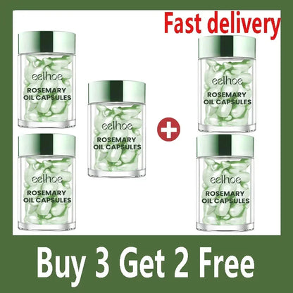 Hair Growth Essential Oil Rosemary Hair Serum Capsule Oil Anti Hair loss Baldness Repair Damaged Scalp Treatment For Women Men