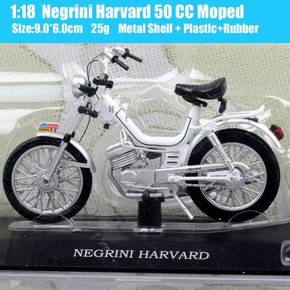 1/18 Scale Testi Militar Beta Boy Benelli Motorella Montesa Velosolex 2200 Malaguti Negrini Harvard Moped Model Bike Scooter Toy