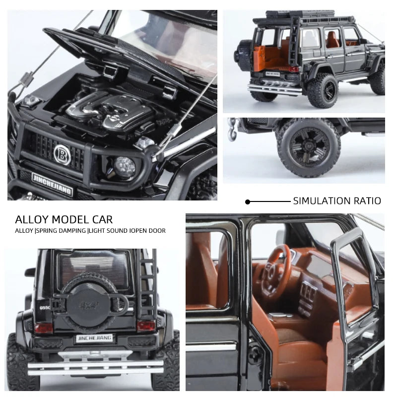 1:32 Mercedes Benz BRABUS G550 Modified 4*4 Off Road SUV Alloy