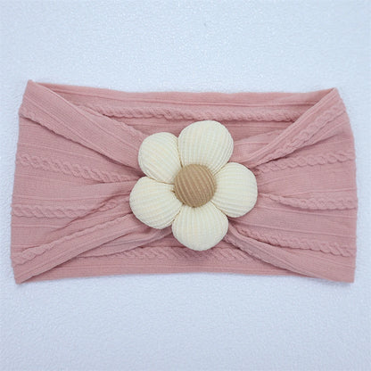 New Flower Nylon Girl Hairband Elastic Soft Baby Headband for Children Turban Headwear for Newborn Baby Kids Hair Accessories