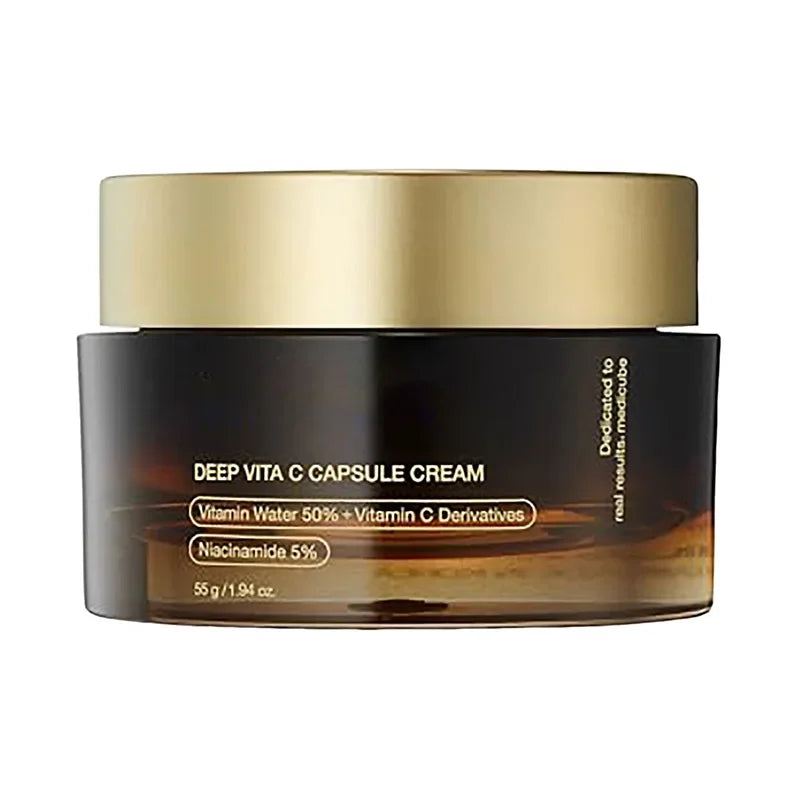 Deep Vita C Capsule Cream,Collagen Niacinamide Vitamin C Face Moisturizer Anti Wrinkle Gel,Firming Repairing Skin Care,Fade Spot