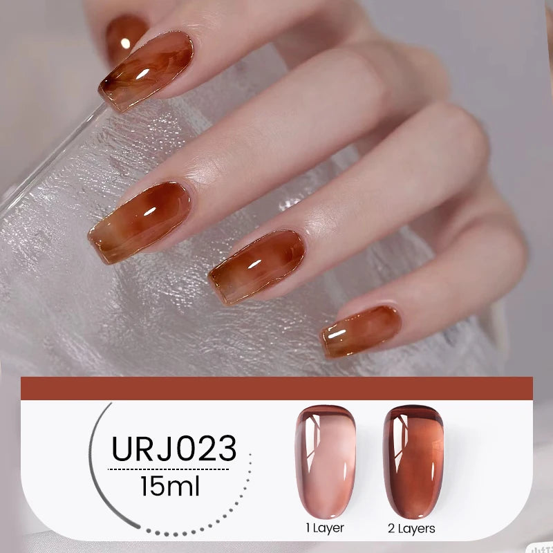 UR SUGAR 15ml Winter Brown Bright Color Gel Gel Varnishes All For Nails Soak Off UV LED Semi Permanent Nail Art Long Lasting Gel