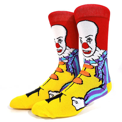 Simpsons Cartoon Anime Funny Socks Men Hip Hop Print Novelty Crazy Sokken Hip Hop Unisex Comfortable Skateboard Happy Meias