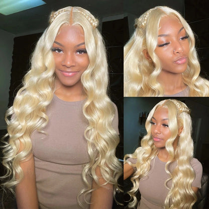 613 Hd Lace Frontal Wig 13x6 Blonde Body Wave Human Hair Wigs