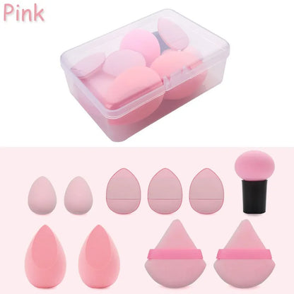 10pcs/set Cosmetic Beauty Puff Set Makeup Foundation Puff Powder Puff Make up Beauty Tools