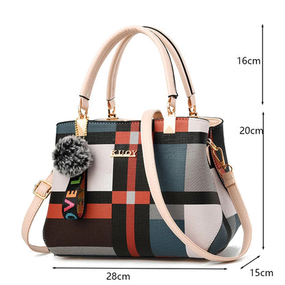 PU Leather Casual Crossbody Bags for Women Ladies Luxury Designer Tote Handbag