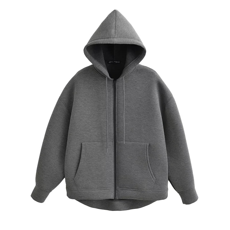 Zipper Hoodie High Street Unisex style