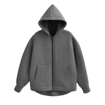 Zipper Hoodie High Street Unisex style