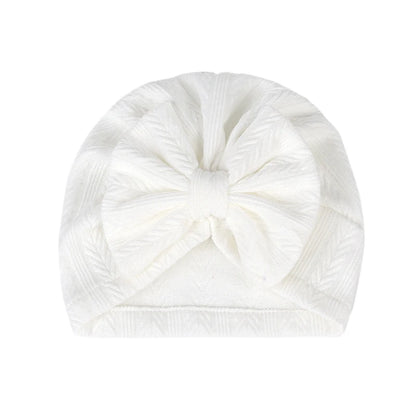 Toddlers Infant Baby Boys Girls Turban Warm Hats  Soft Elastic Big Bow Knotted Headwrap Newborn Hospital Caps