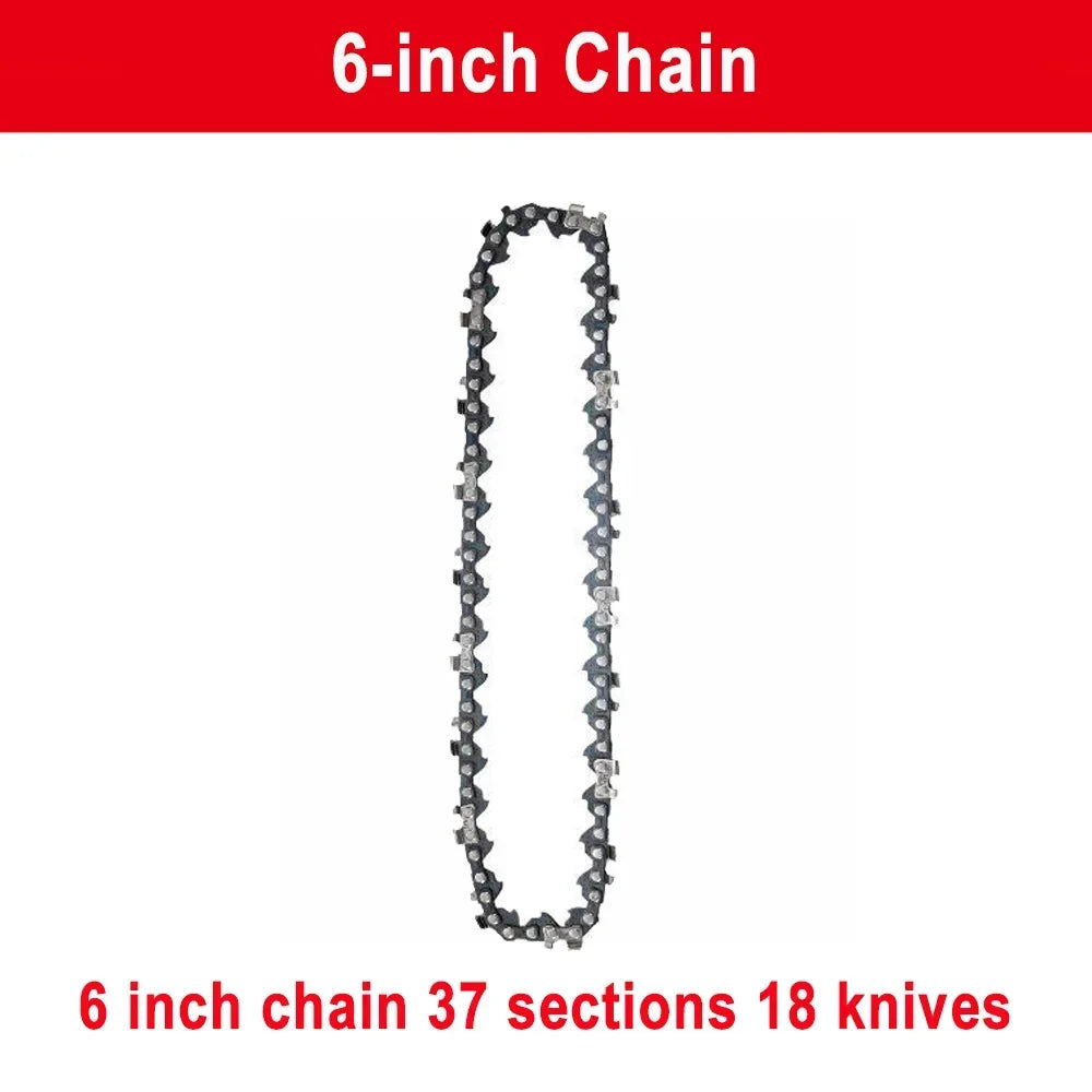 4  6 8 Inch Mini Steel Chainsaw Chains 1/4 Electric Chainsaws Accessory Chains Replacement Mini Electric Chainsaw Chain Saw