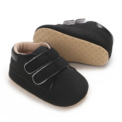 Newborn Baby Shoes Classic Leather Soft Soles Non Slip Toddler Walking
