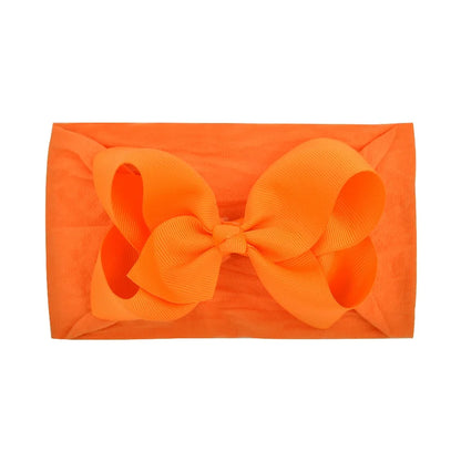 1Pc Headband Nylon Infants Toddlers Elastic Hair Band for Newborn Girl Princess Bowknot Cute Baby Hair Accessories Wholesale